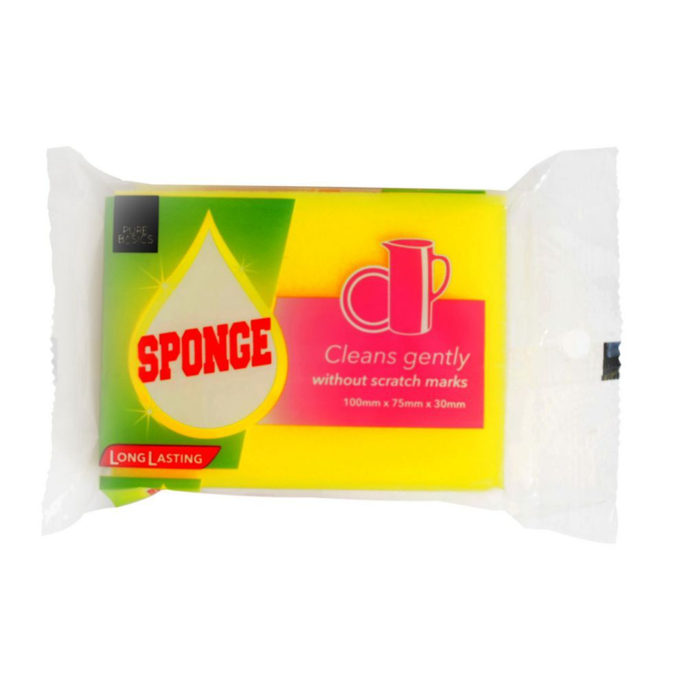 Pure Basics Regular Sponge Dishwashing | Shopee Philippines