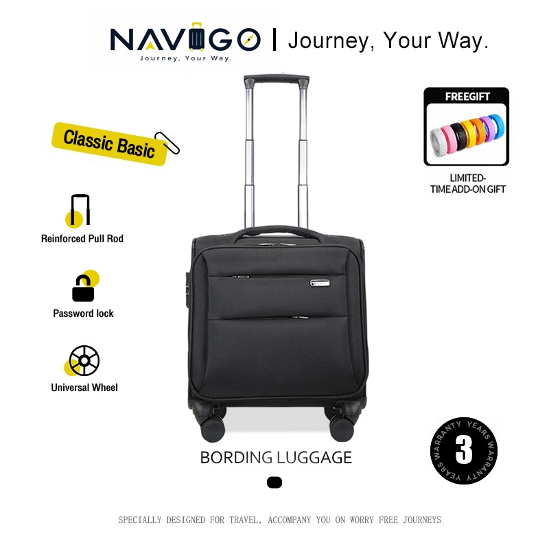 NAVIGO Business suitcase, boarding case, 18/16-inch Luggage, TSA lock ...