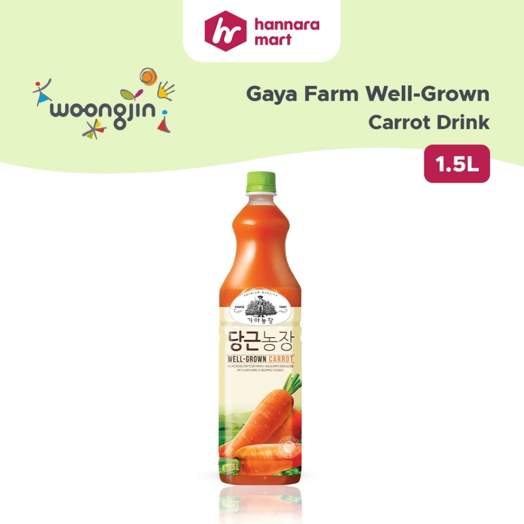Woongjin Gaya Farm Well-Grown Carrot Juice Drink 1.5L | Hannara Mart ...