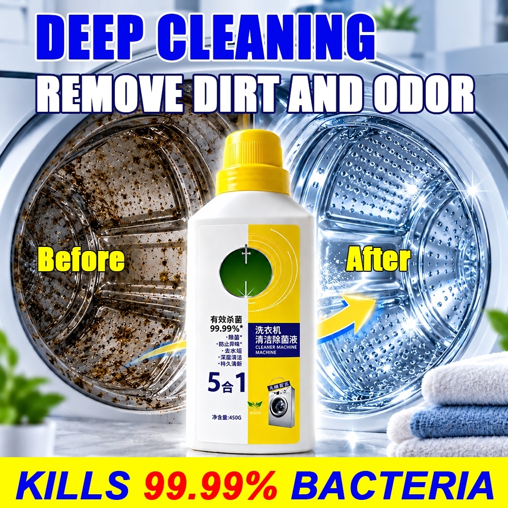 Washing Machine Cleaner Powerful Antibacterial Front-Loading Top ...