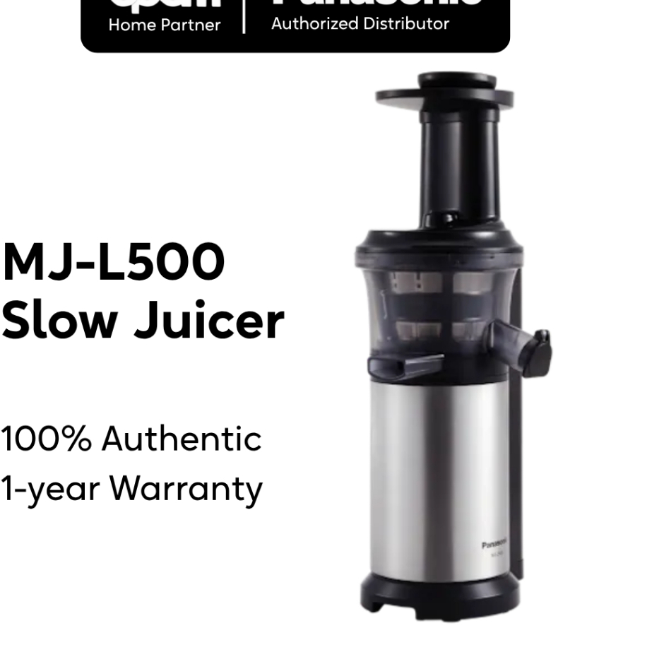 Panasonic MJ-L500 Slow Juicer | Cold Press Extraction, Frozen ...