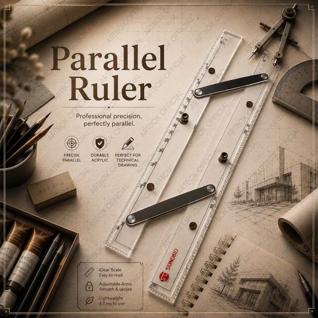 PARALLEL RULER Drafting Instrument Measuring Parallel Ruler | Shopee ...
