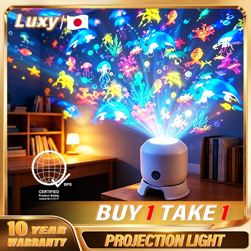 Luxy Ocean/Snowman Projection Christmas Lights Lamp Shade Bedroom Night ...