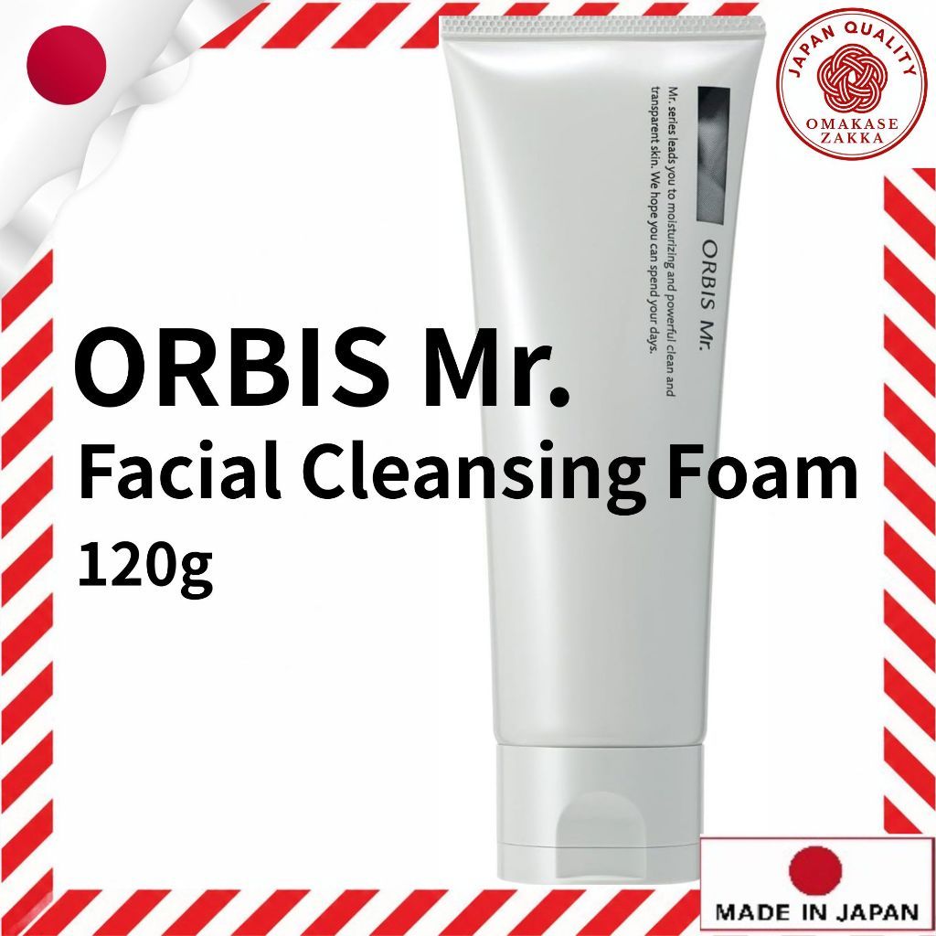 Orbis Mr. Foaming Wash Facial Cleanser for Men 120g (Fragrance-Free ...