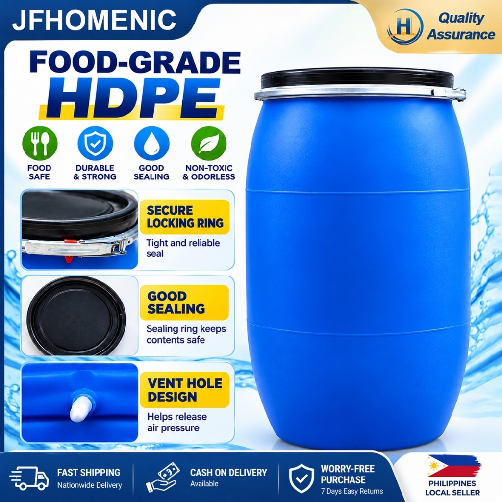 JF Empty Drum 170L and 200L Water Storage Heavy Duty Open Top with ...