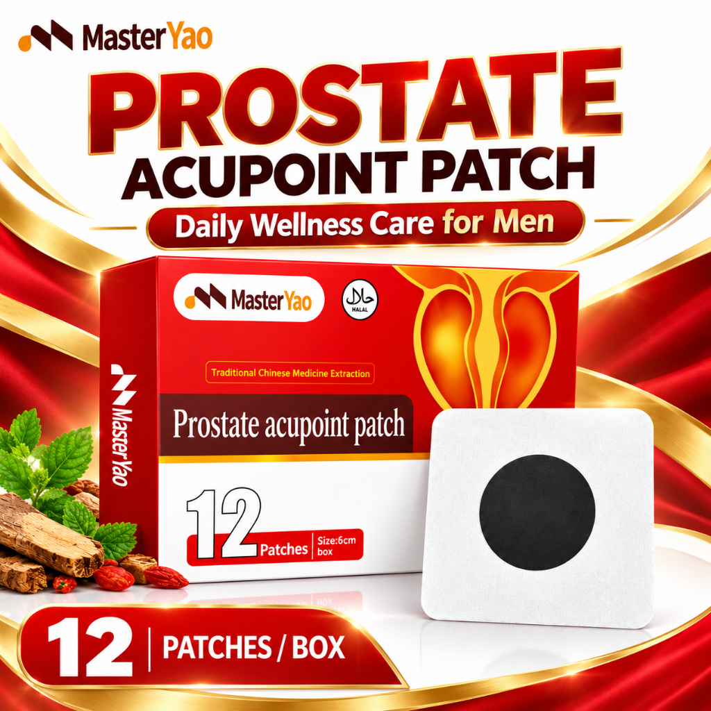 Herbal Prostate Patch MasterYao 12 Patches for Men Acupoint Sticker ...