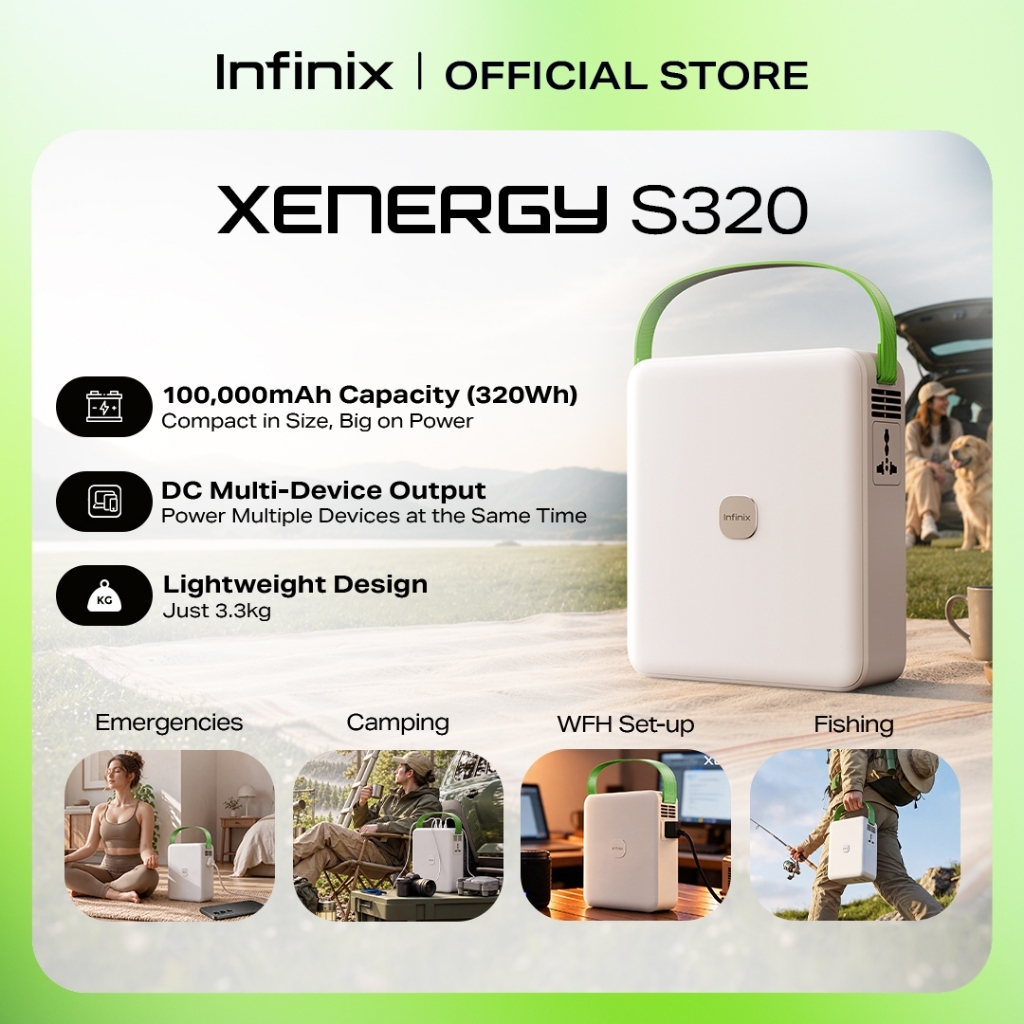 KOL Live - Infinix XENERGY S320, 100K mAh | 3.3kg Light Weight Power ...