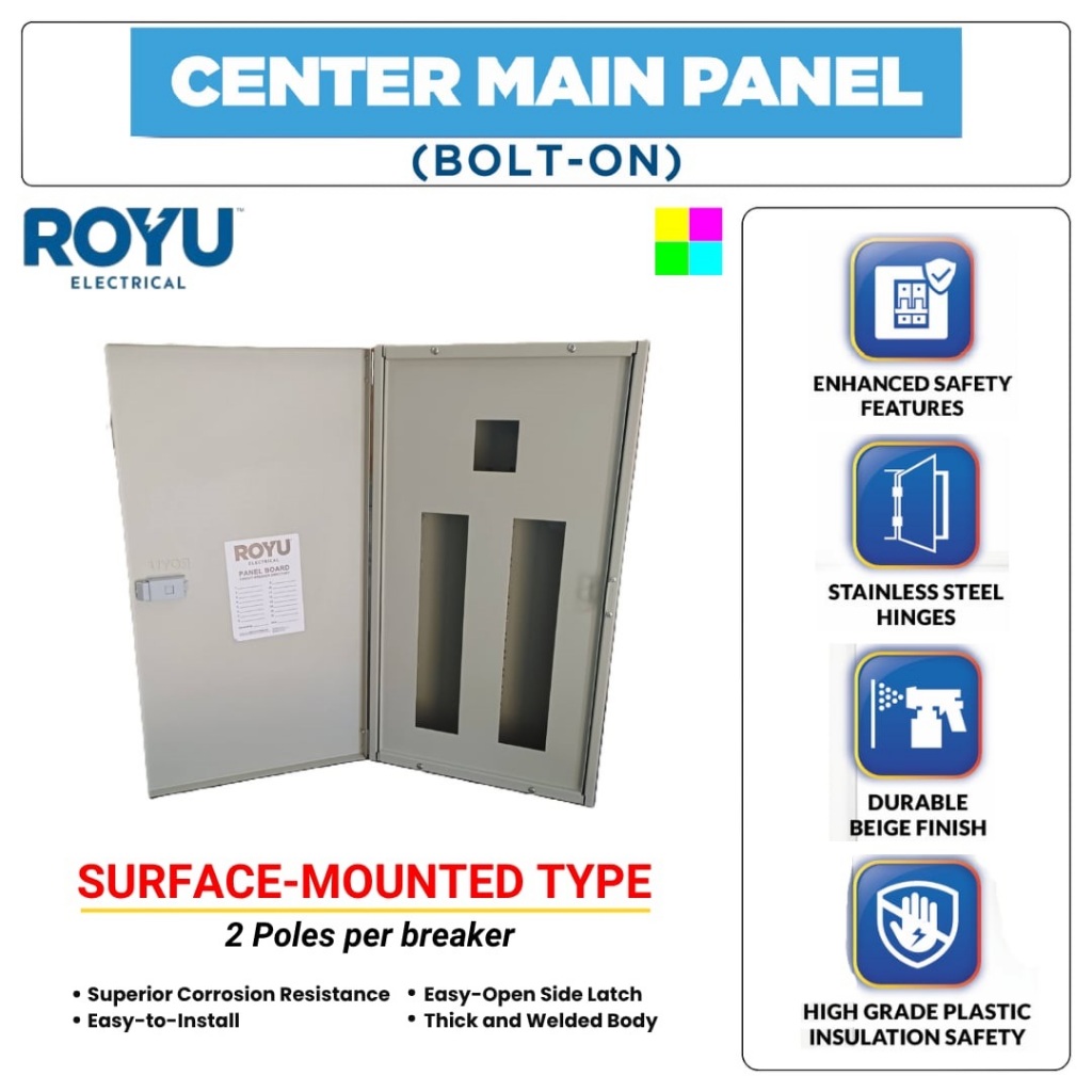 Royu PANEL BOARD (BOLT ON)/ CENTER MAIN PANEL (Surface Mounted Type ...