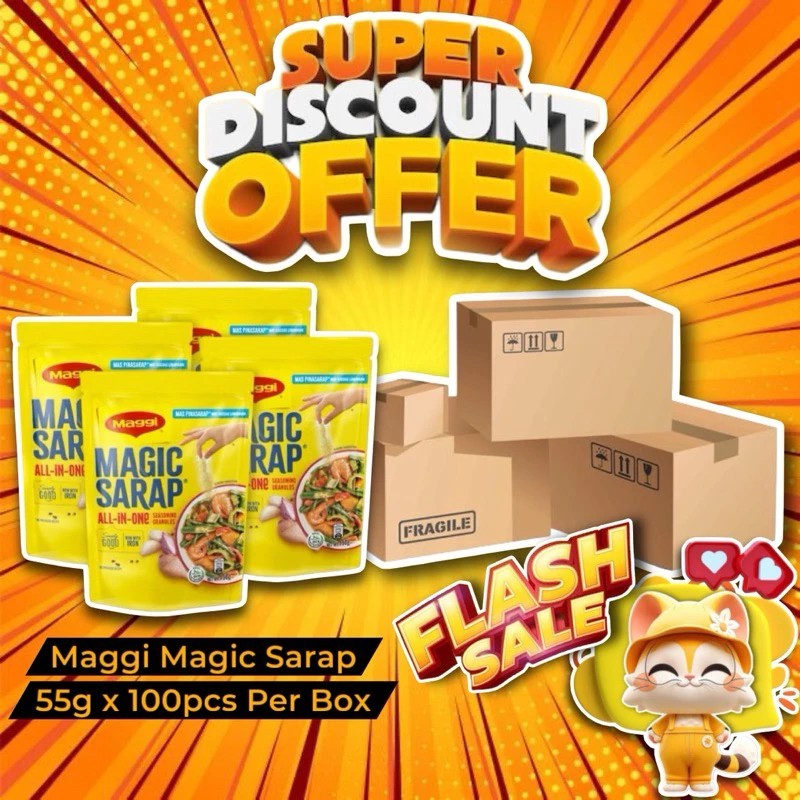 Maggi Magic Sarap All-In-One Seasoning Granules 55g x 100pcs Per Box ...