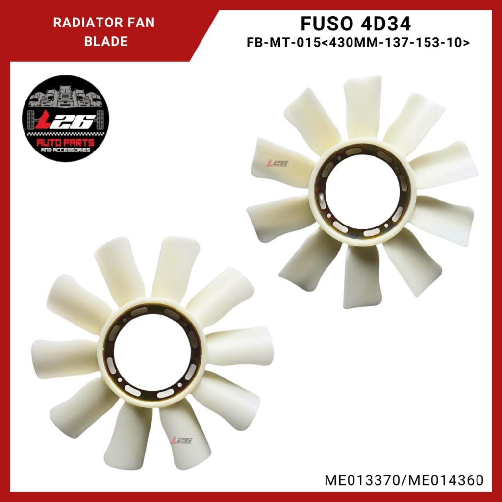 ME013370/ME014360 Radiator Cooling Fan Blade Assy for Fuso 4D34 Engine ...