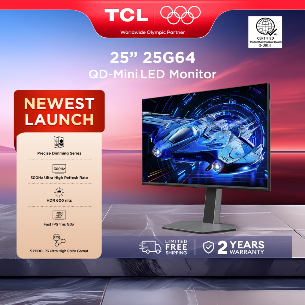TCL 25G64 Gaming Monitor 25