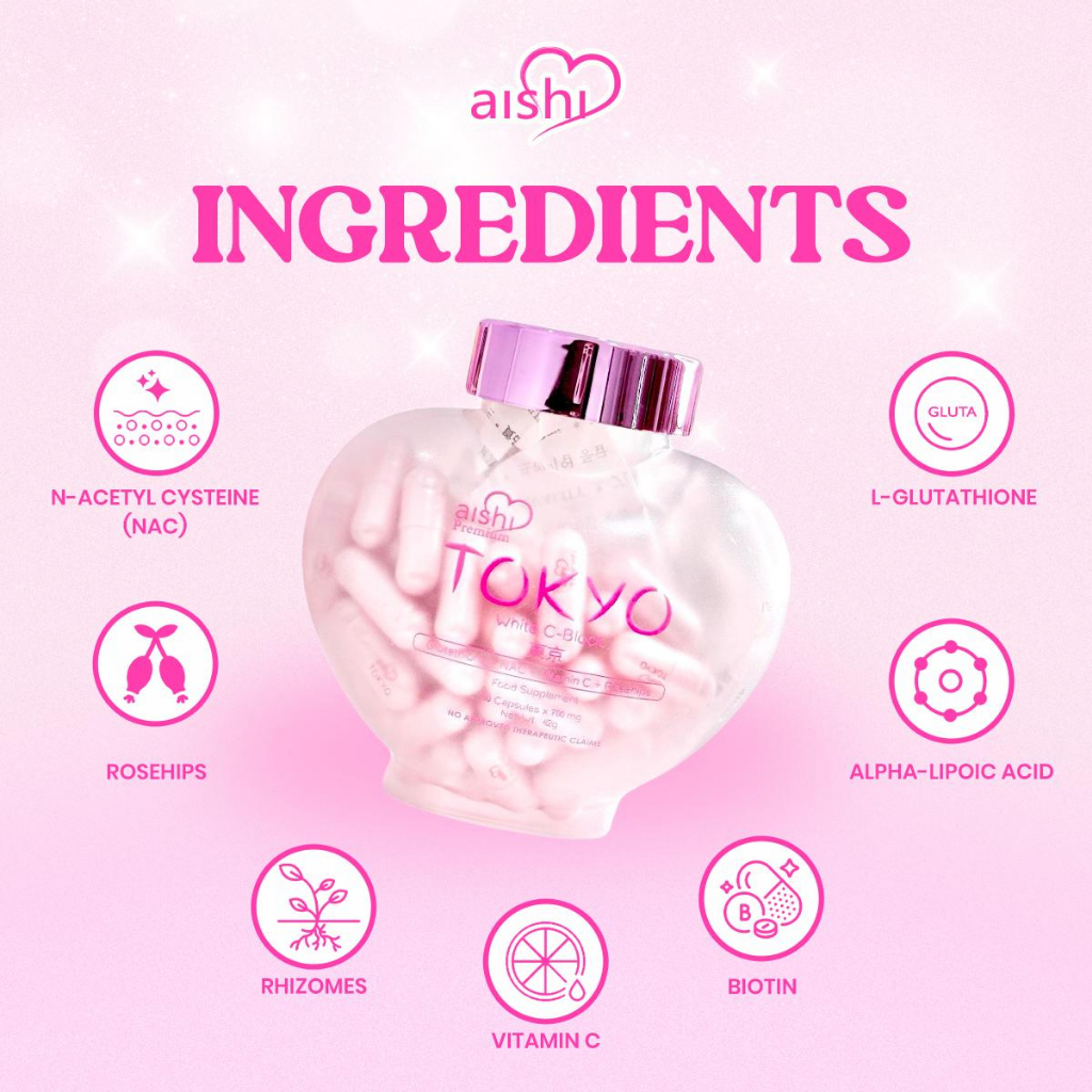 aishi tokyo glutathione fda approved Aishi Tokyo White C Block Dfyage (Premium 42000mg Japan Glutathione) Eirian  Glutathione Capsules Vitamin C Collagen Capsules New Packaging Eirian  Capsules - Lazada main image 1