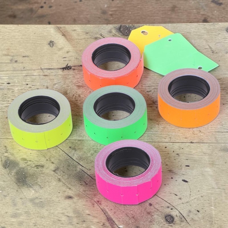 Price Label Colorful Paper Tag Sticker For MX-5500 Labeller | Shopee ...