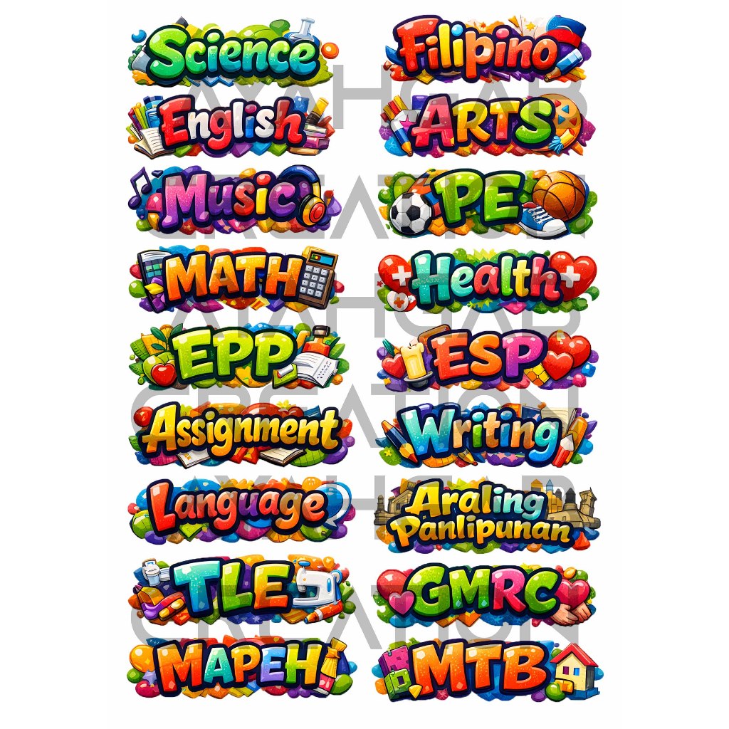 Shop subject label sticker for Sale on Shopee Philippines