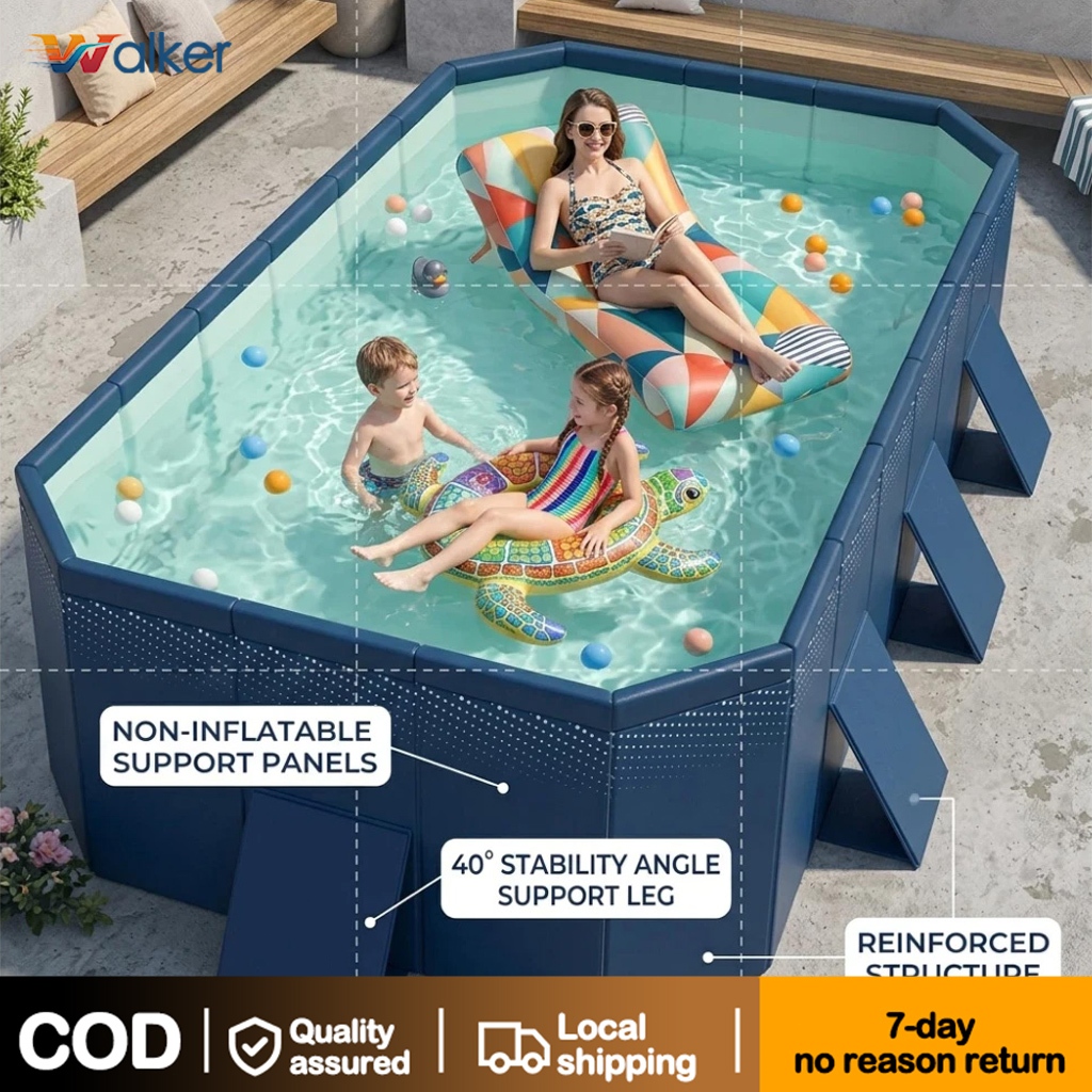 Non Inflatable Swimming Pool For Kids Adult Foldable Swimming pool big ...