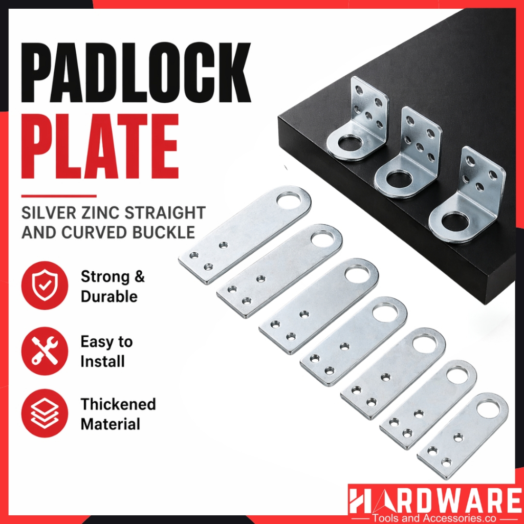 Padlock Plate Zinc Plated Straight and Bend Buckle Pad lock plate ...