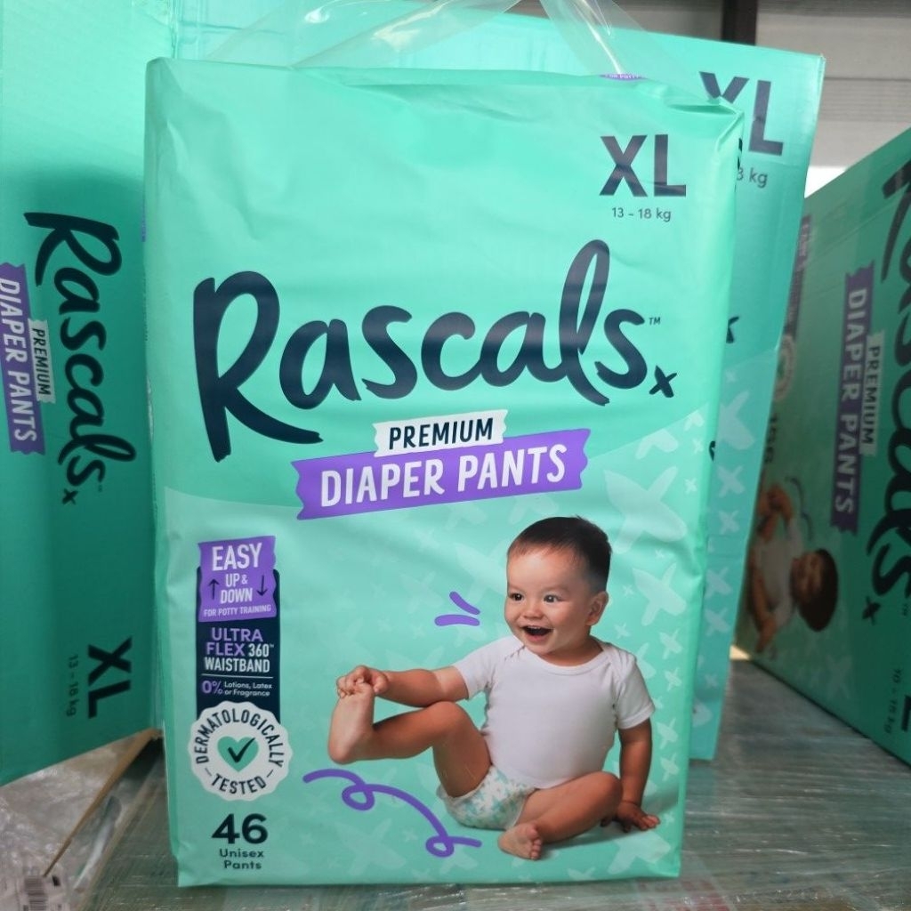 46pcs XL New Rascals Premium Diaper Pants Jumbo Pack | Shopee Philippines