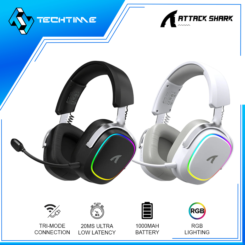 Attack Shark G800 Tri-Mode RGB 3D Surround Sound Detachable Mic ...