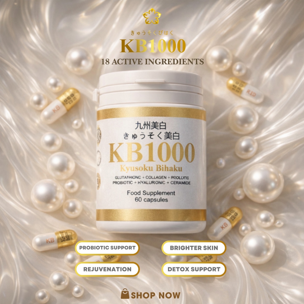 KB1000 Glutathione Precursor + NAC + Probiotic Blend 1000mg Capsules x 60 | Food Supplement