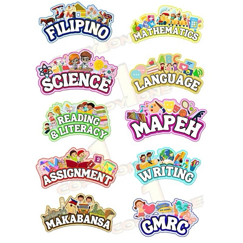 Shop subject label for notebook for Sale on Shopee Philippines