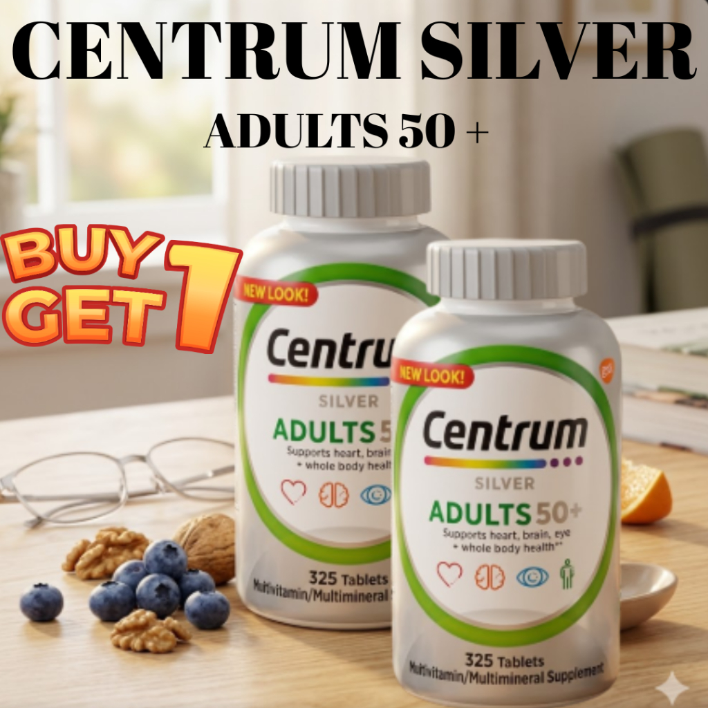 Centrum Silver Adult 50+ 325 Tablets — a complete multivitamin | Shopee ...