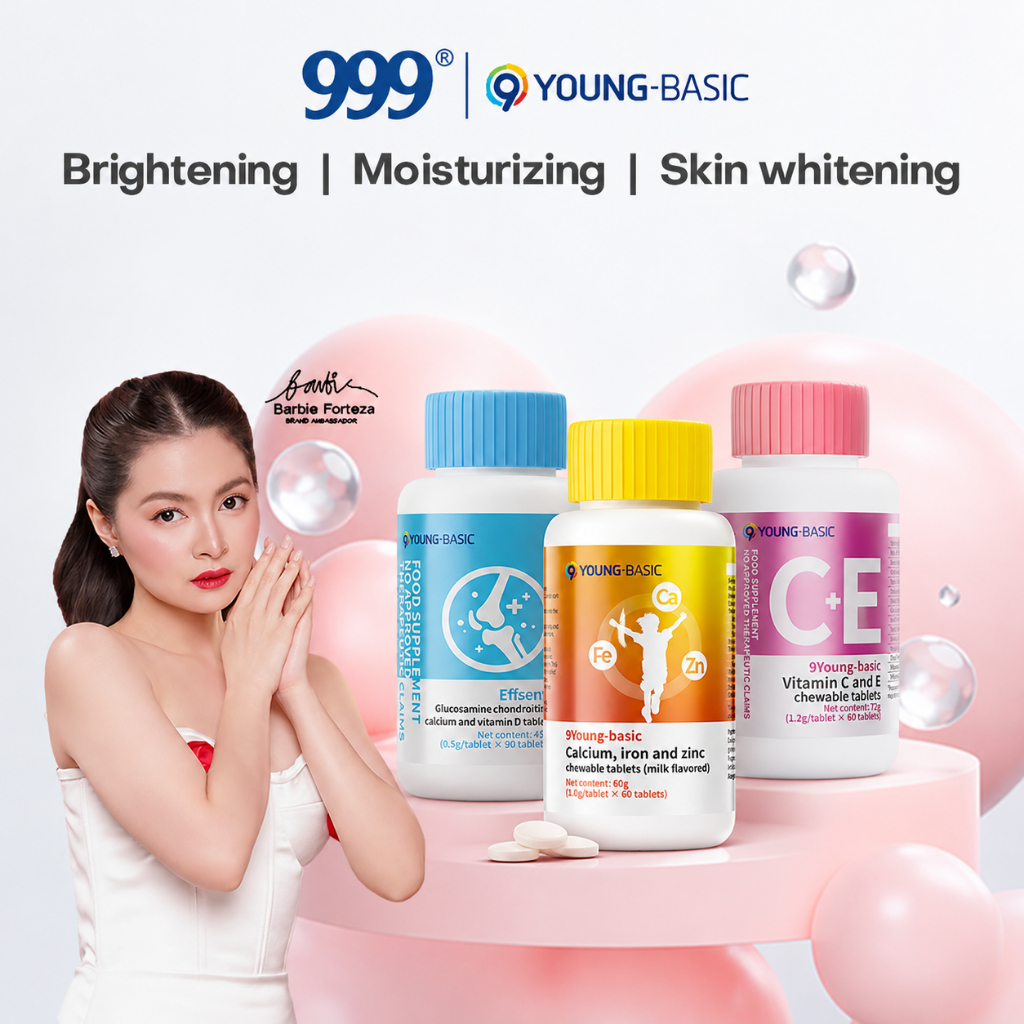 9Young Basic Vitamin C + E Capsules for Glowing Skin Calcium Iron Zinc ...