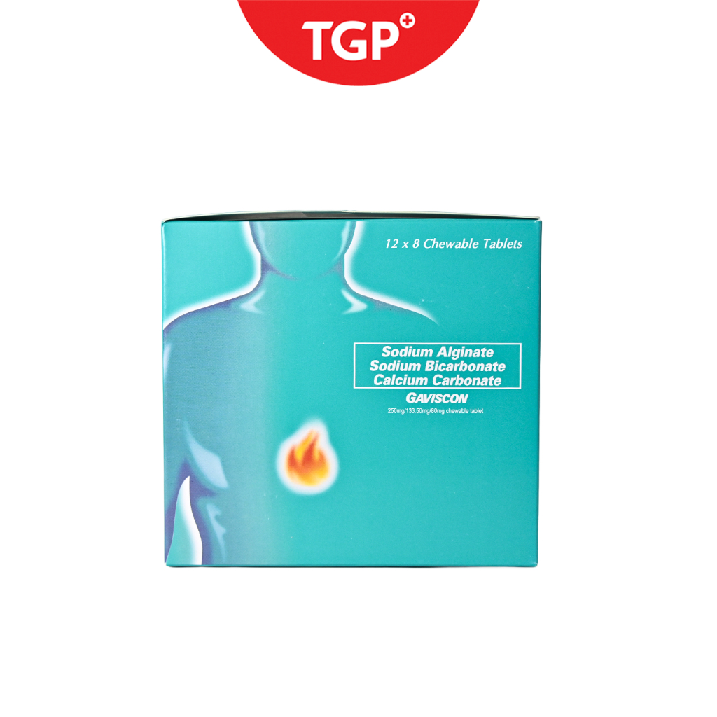 GAVISCON Sodium Alginate + Sodium Bicarbonate + Calcium Carbonate ...
