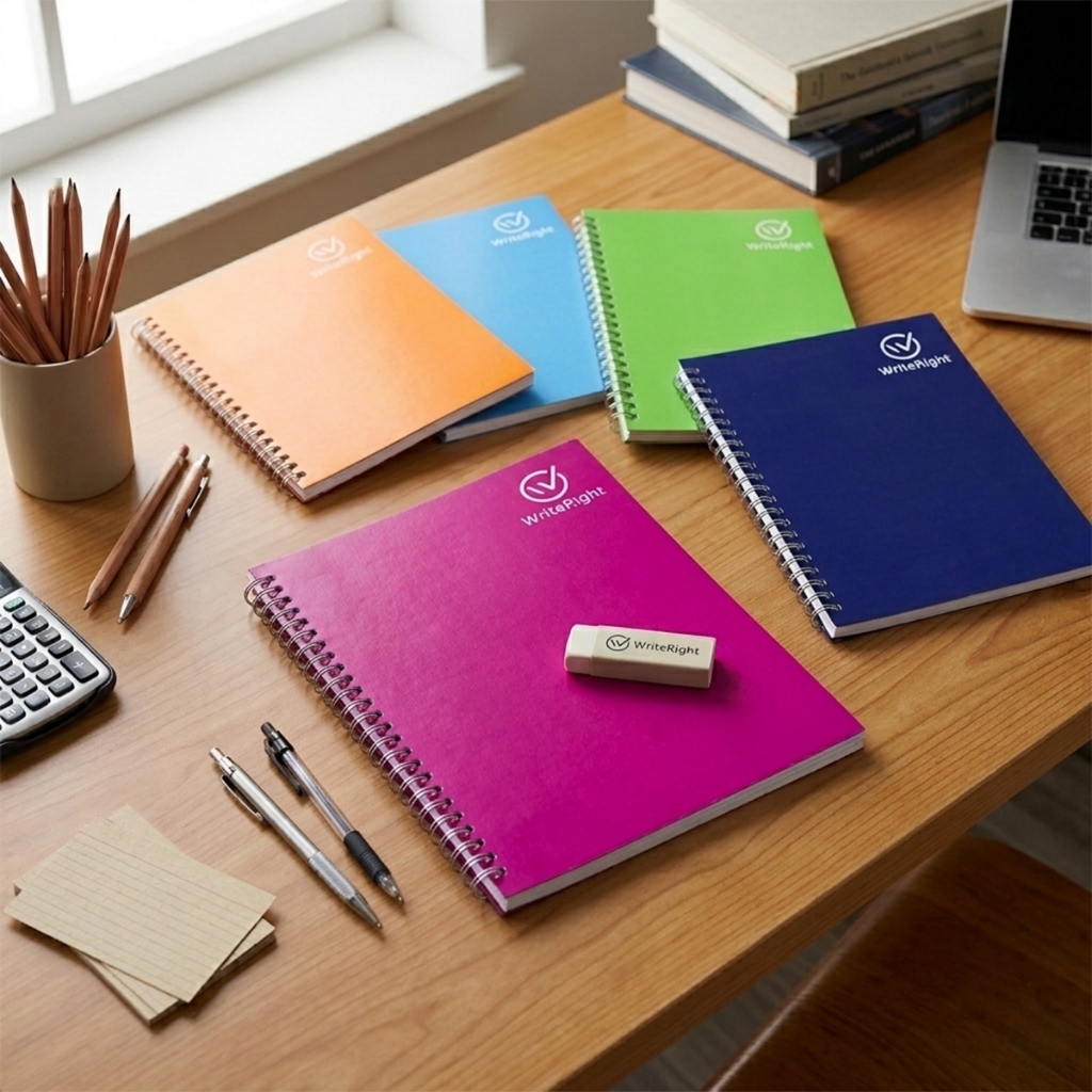 TIP TOP Macaron Spiral Notebook – Pack of 10 80 Sheets Double Coil ...