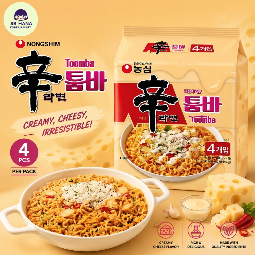 (NONGSHIM) Toomba Shin Ramyun Spicy Creamy Korean Noodles 137g 4pcs ...