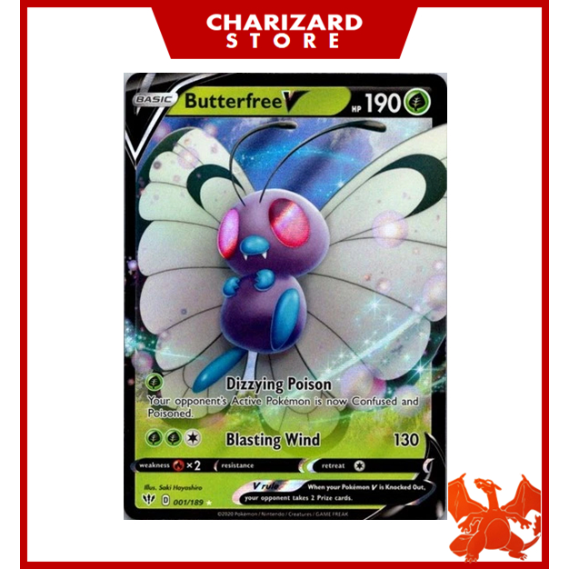 butterfree v pokemon card S2a 071/070 SR Super Rare MINT 2020 Japanese 177/189 / Ultra Rare Card Type / HP / Stage Pokemon TCG - Butterfree V
