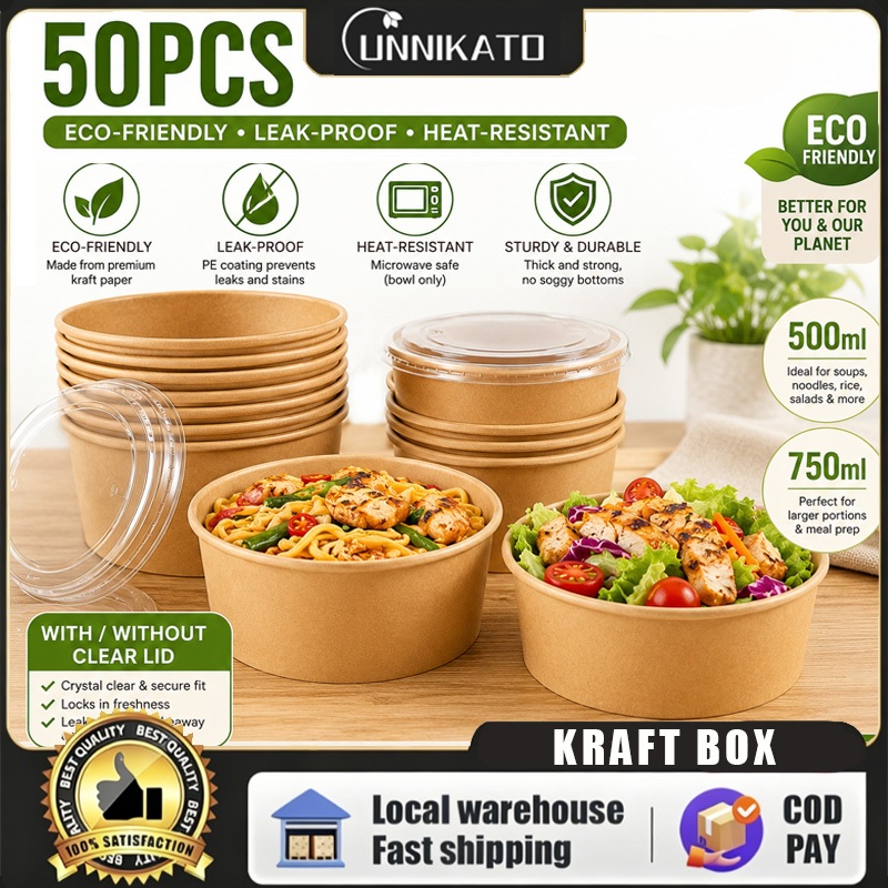 kraft paper bowl - Best Prices and Online Promos - Oct 2026 | Shopee ...