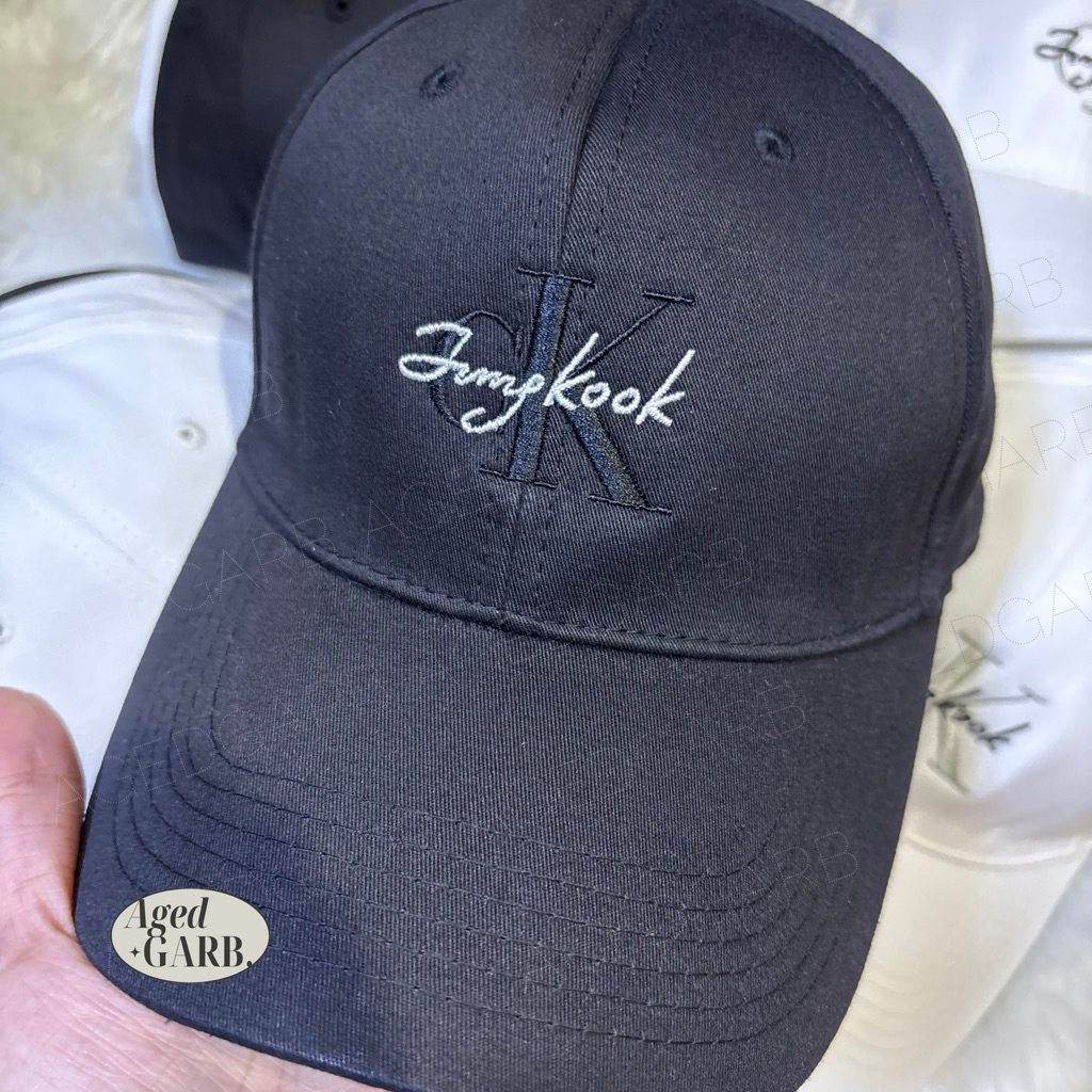 BTS Jungkook CKJK Inspired Embroidered Ball Cap | Shopee Philippines
