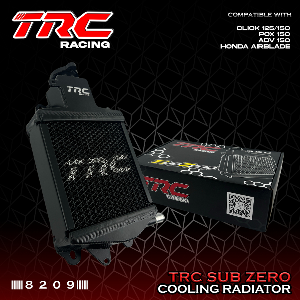 TRC SUB ZERO COOLING RADIATOR for CLICK 125/150, PCX 150, ADV 150 ...