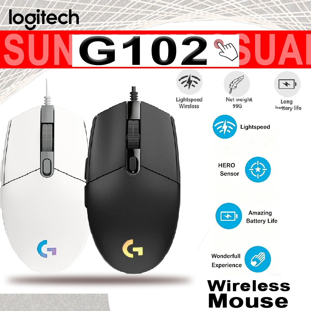 G102 Lightsync RGB 6-Button Wired Gaming MouseLogitech G102 USB Wired ...