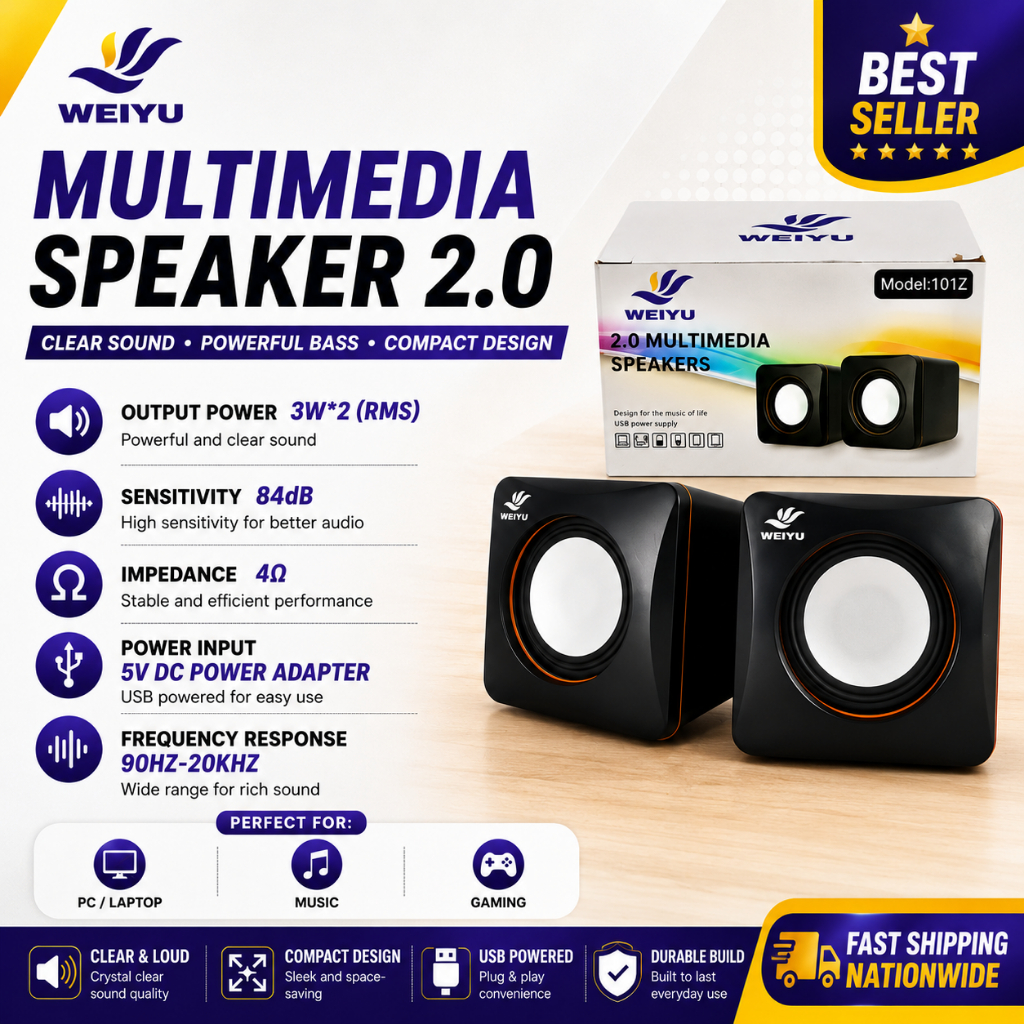 Mini Portable Speaker for PC / LAPTOP 6W USB 2.0 Soundbox with 3.5mm ...