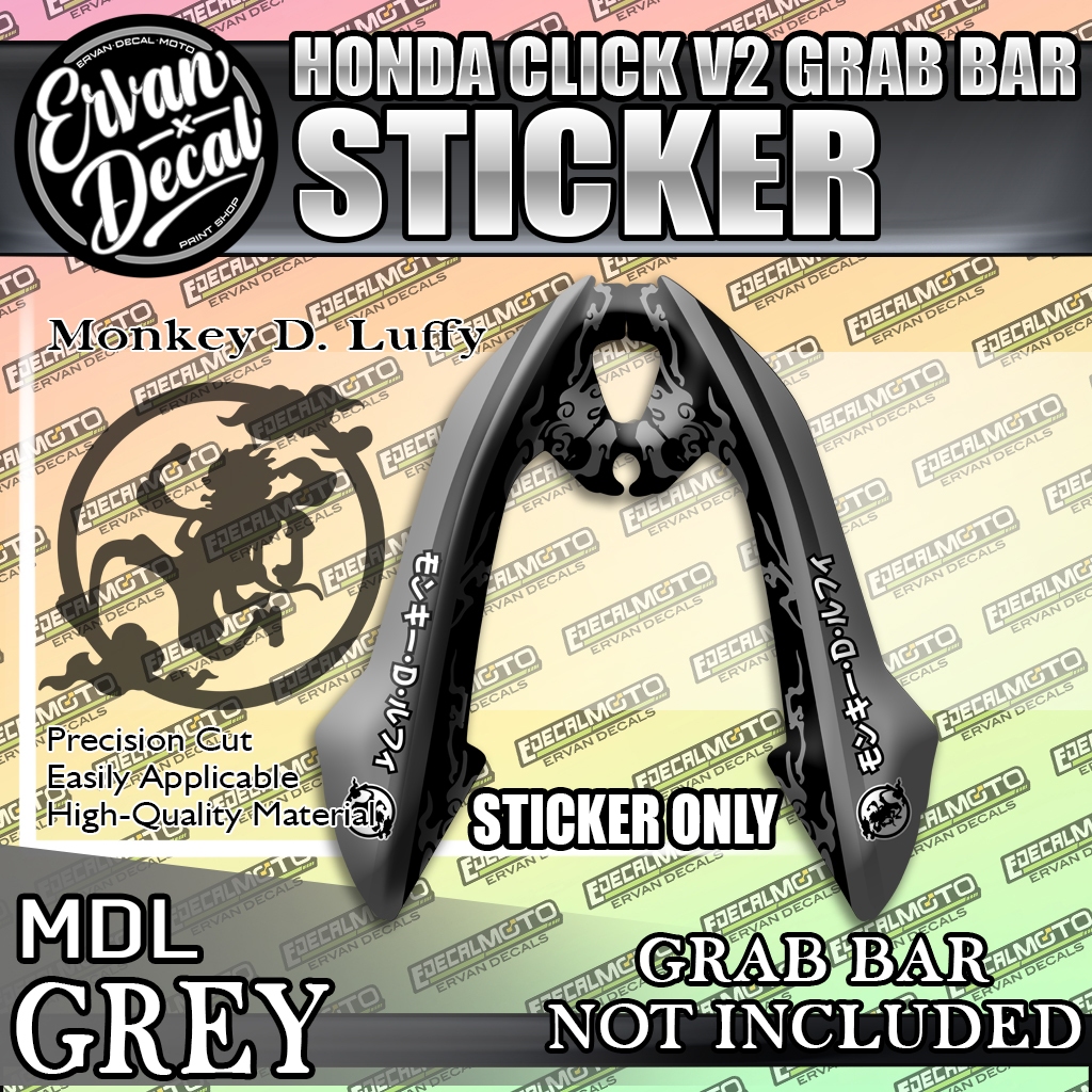 HONDA CLICK V2 GRAB BAR STICKER VTECH VINYL DECAL | Shopee Philippines