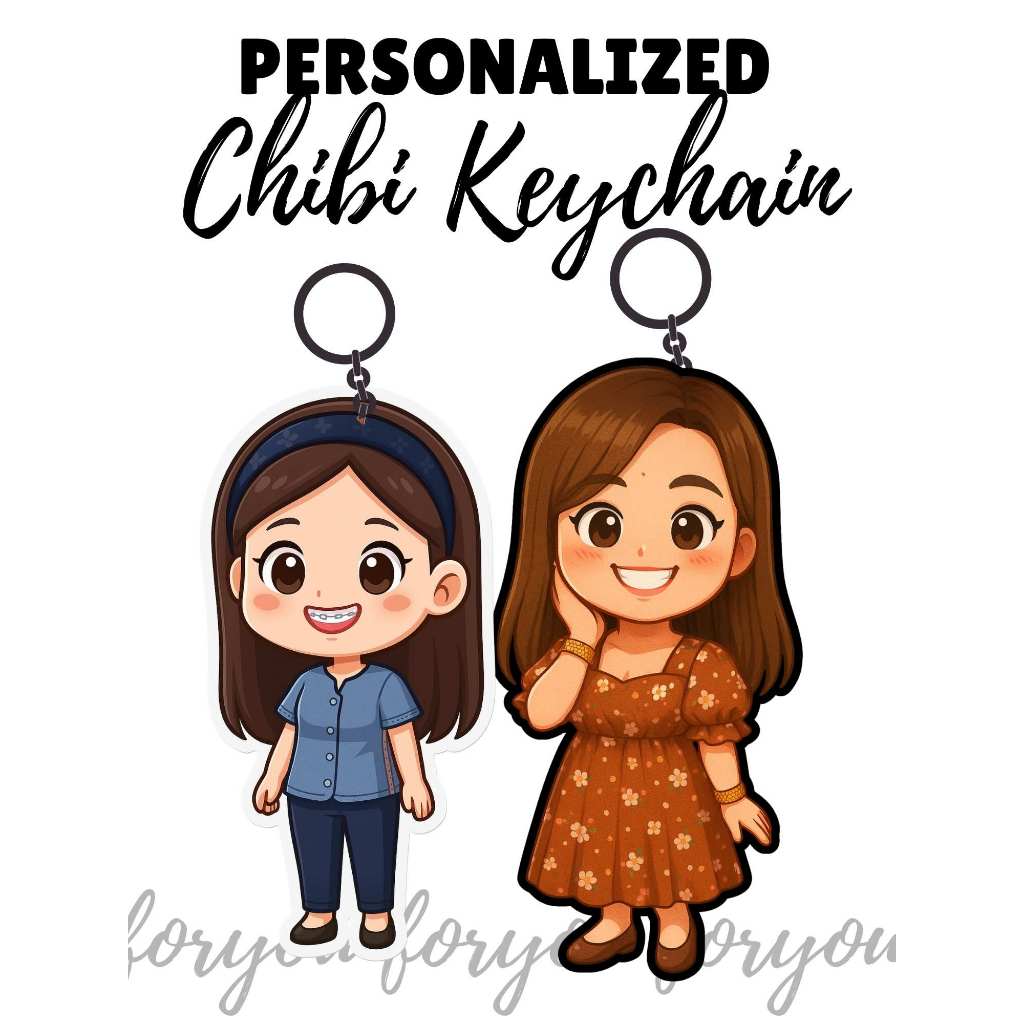 Personalized Chibi Keychain SHIPS IN 2DAYS | Shopee Philippines
