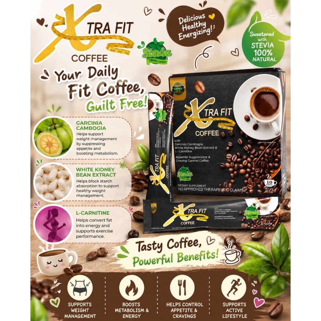 l-carnitine and white kidney bean extract XTRA Fit Coffee w/ 5 Best Peptides for glutathione peel with minimal downtime Size:3 Months