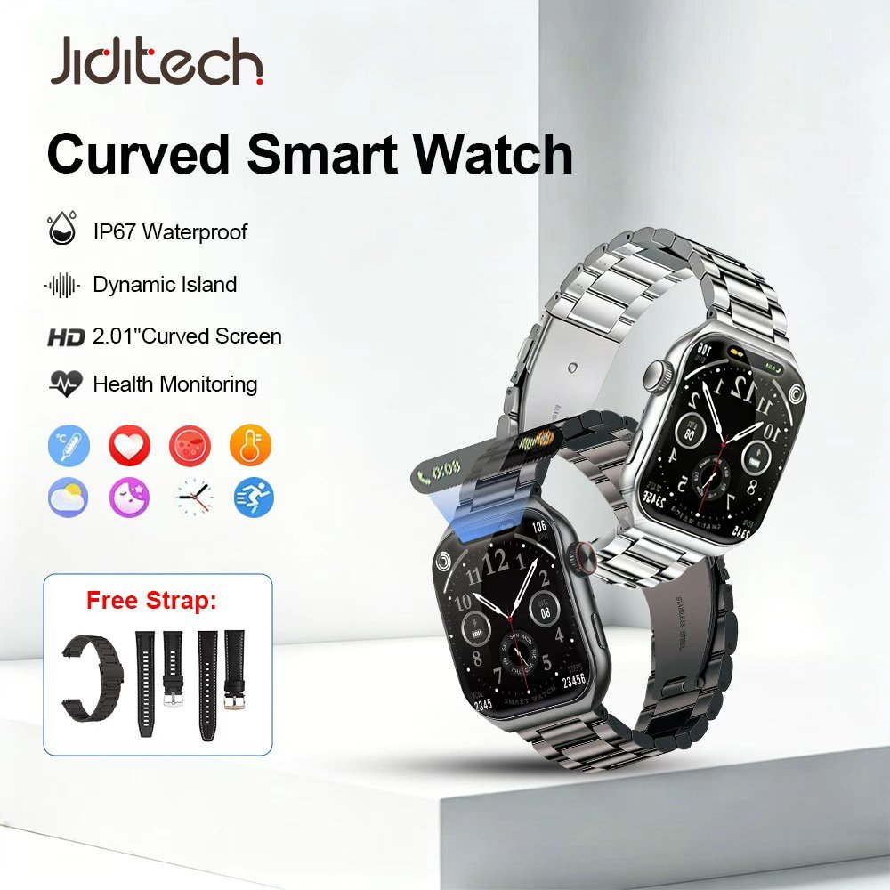 Jiditech 3D Curved Smart Watch 2.01