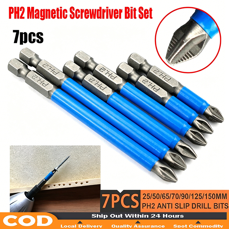 Magnetic Anti-Slip Screwdriver Drill Bit Cross Head Magnetic PH2 ...