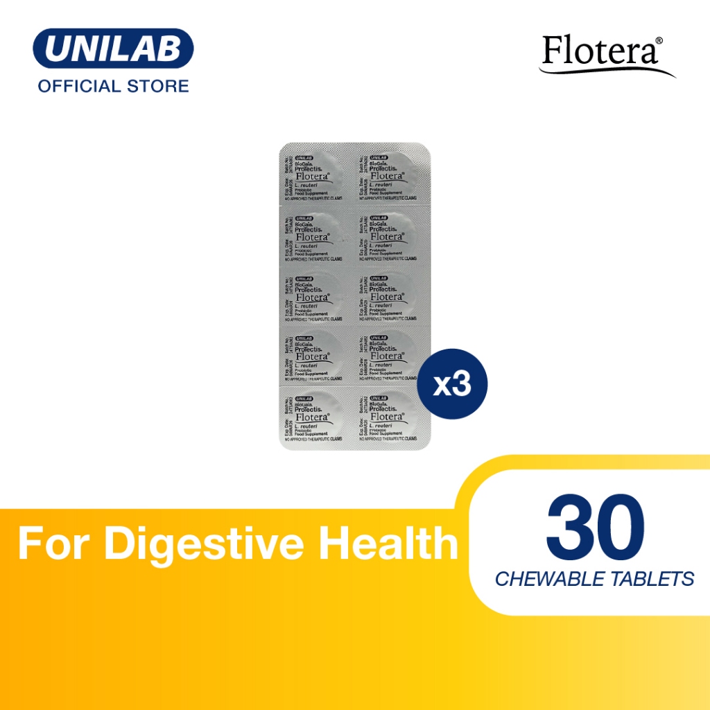 Flotera Chewable Tablet 30s (100 million Colony Forming Units (CFU ...