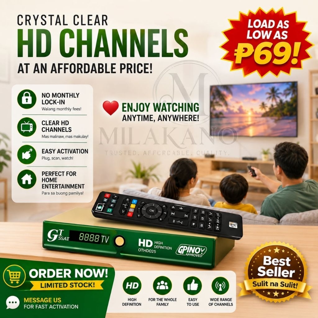 PROMO GSAT GPINOY HD Box Receiver | Digital Satellite TV | Loadable ...
