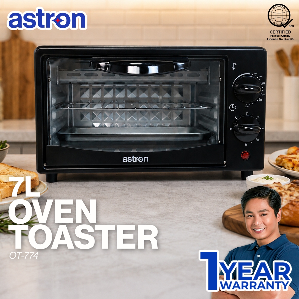 Astron OT774 Electric Oven Toaster - 7 Liter Capacity | Built-in Crumb ...