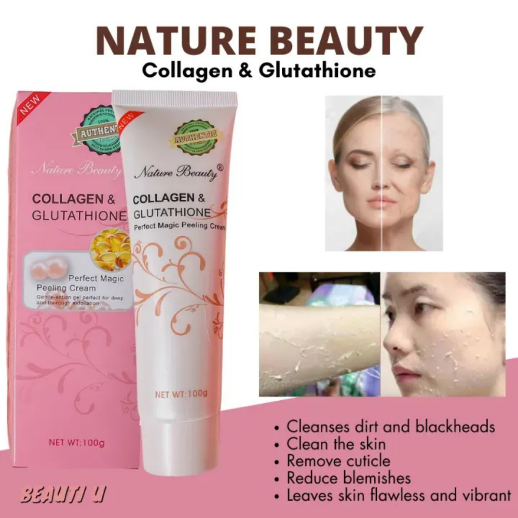 100g Autentic Nature beauty collagen & glutathione Perfect Magic Peeling Gel Cream