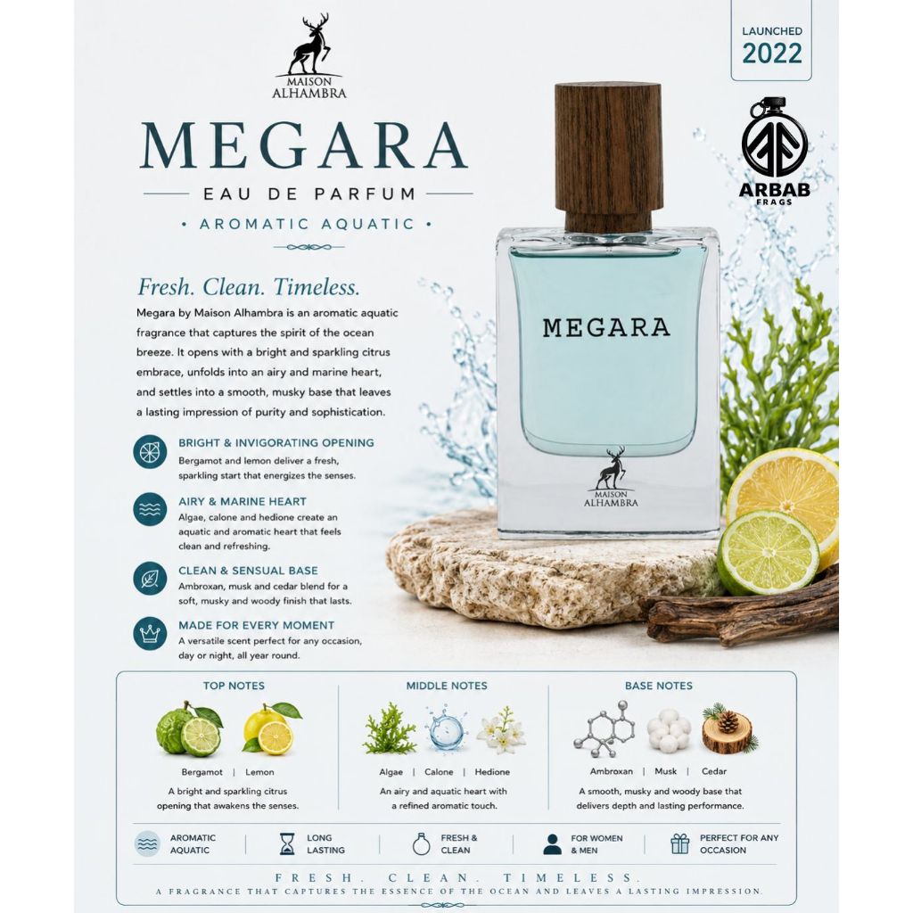 Megara By Maison Alhambra ( OP M3gamare ) - ARBAB FRAGS | Shopee ...