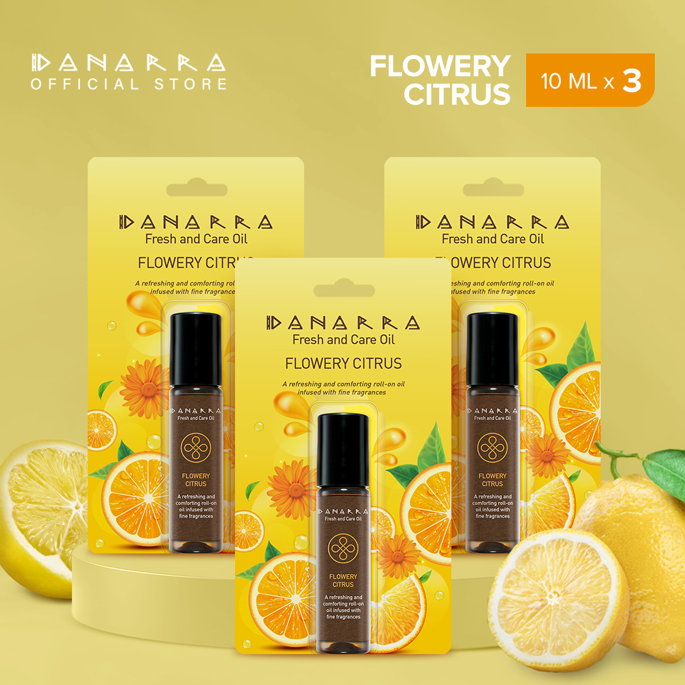 [BUNDLE OF 3] Danarra Fresh and Care Oil Flowery Citrus 10ml | Shopee ...