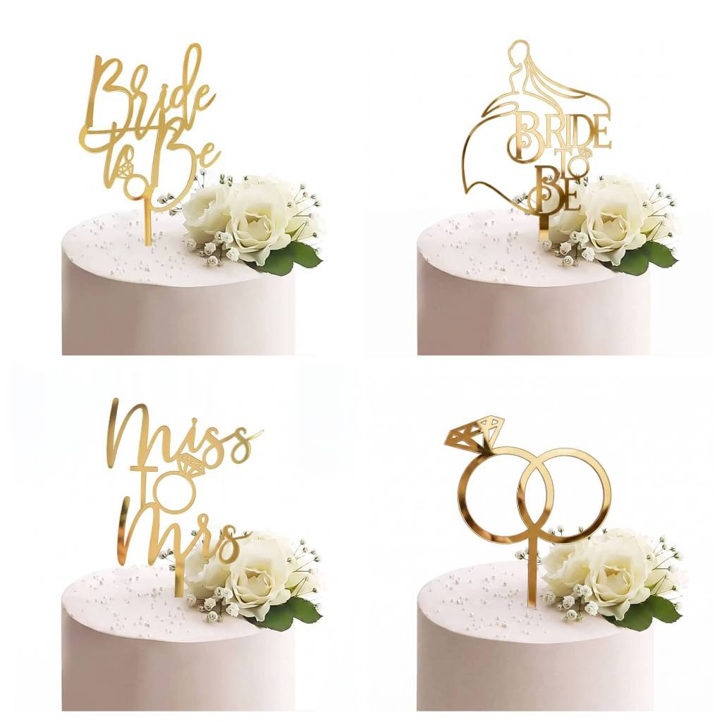 D60 Cake Toppers | Bridal Shower Bachelor Party Diamond Ring Wedding ...