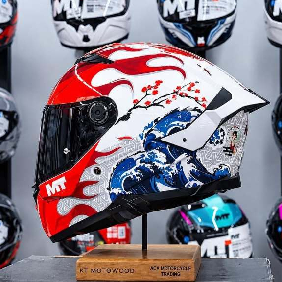 MT Thunder 4 SV GD Full-face Dual Visor Helmet with FREE CLEAR VISOR ...