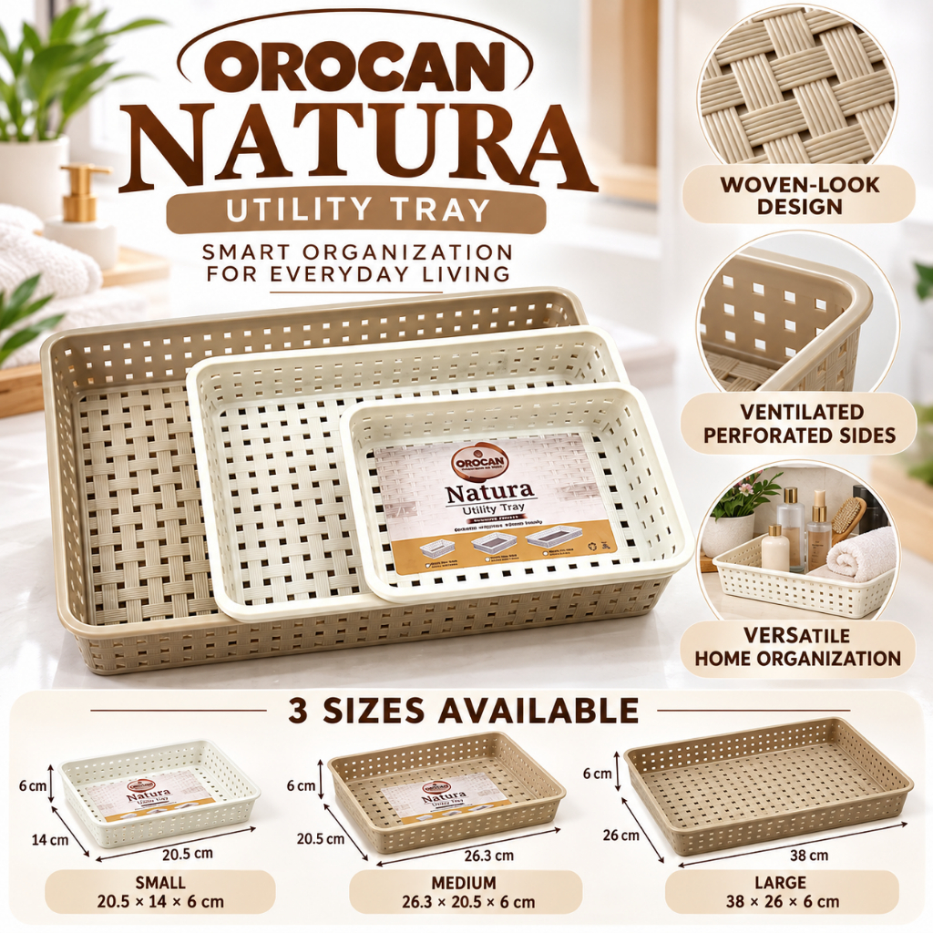 orocan tray natura multipurpose tray (small / medium / large) Utility ...