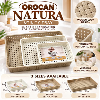 orocan tray natura multipurpose tray (small / medium / large) Utility ...